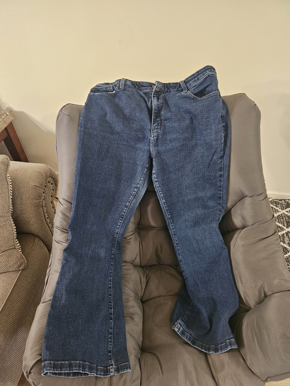 Ava & Viv Women’s Straight Leg Jeans - Dark Blue Denim